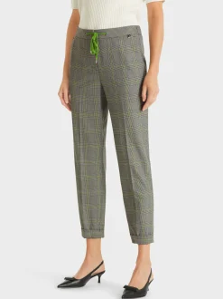 Marc Cain Hosen-HOSE FUSHUN IN FEINEM SIXTIES KARO granny smith