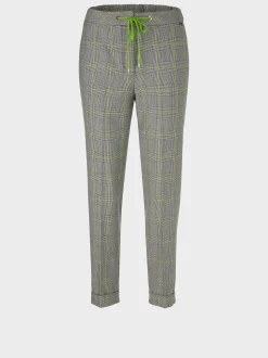 Marc Cain Hosen-HOSE FUSHUN IN FEINEM SIXTIES KARO granny smith