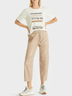 Marc Cain Hosen-HOSE RANCHI MIT JOGGINGBUND light stone