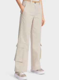 Marc Cain Hosen-HOSE WARRI MIT WEITEM UND LANGEM BEIN soft moon rock
