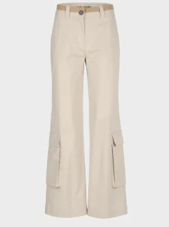 Marc Cain Hosen-HOSE WARRI MIT WEITEM UND LANGEM BEIN soft moon rock