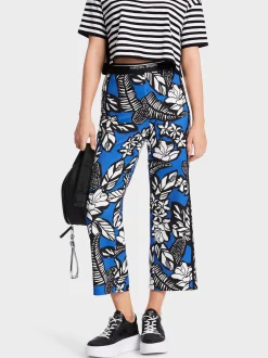 Marc Cain Hosen-HOSE WASHINGTON MIT MUSTERMIX white and black