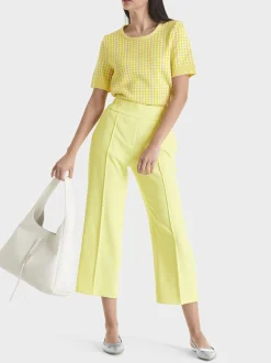 Marc Cain Hosen-HOSE WASHINGTON MIT WEITEM BEIN pale lemon