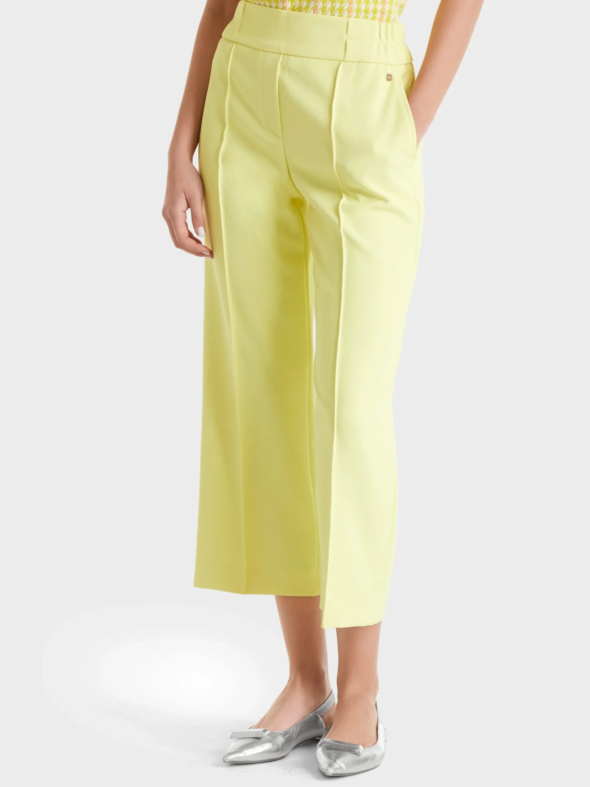 Marc Cain Hosen-HOSE WASHINGTON MIT WEITEM BEIN pale lemon
