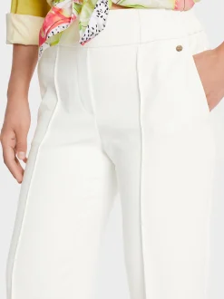 Marc Cain Hosen-HOSE WASHINGTON MIT WEITEM BEIN off-white
