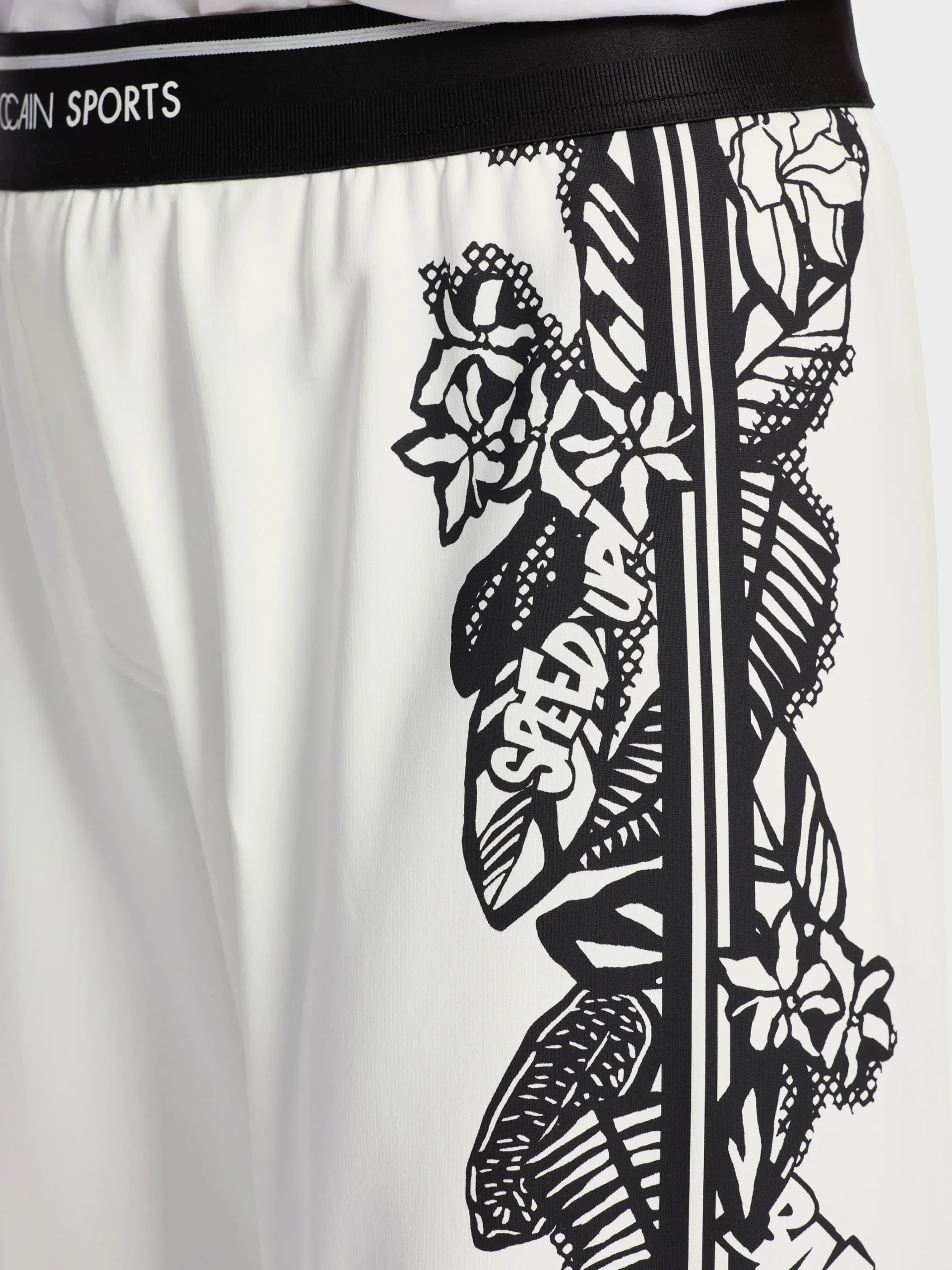 Marc Cain Hosen-HOSE WELBY MIT FLORALEM PRINT white and black