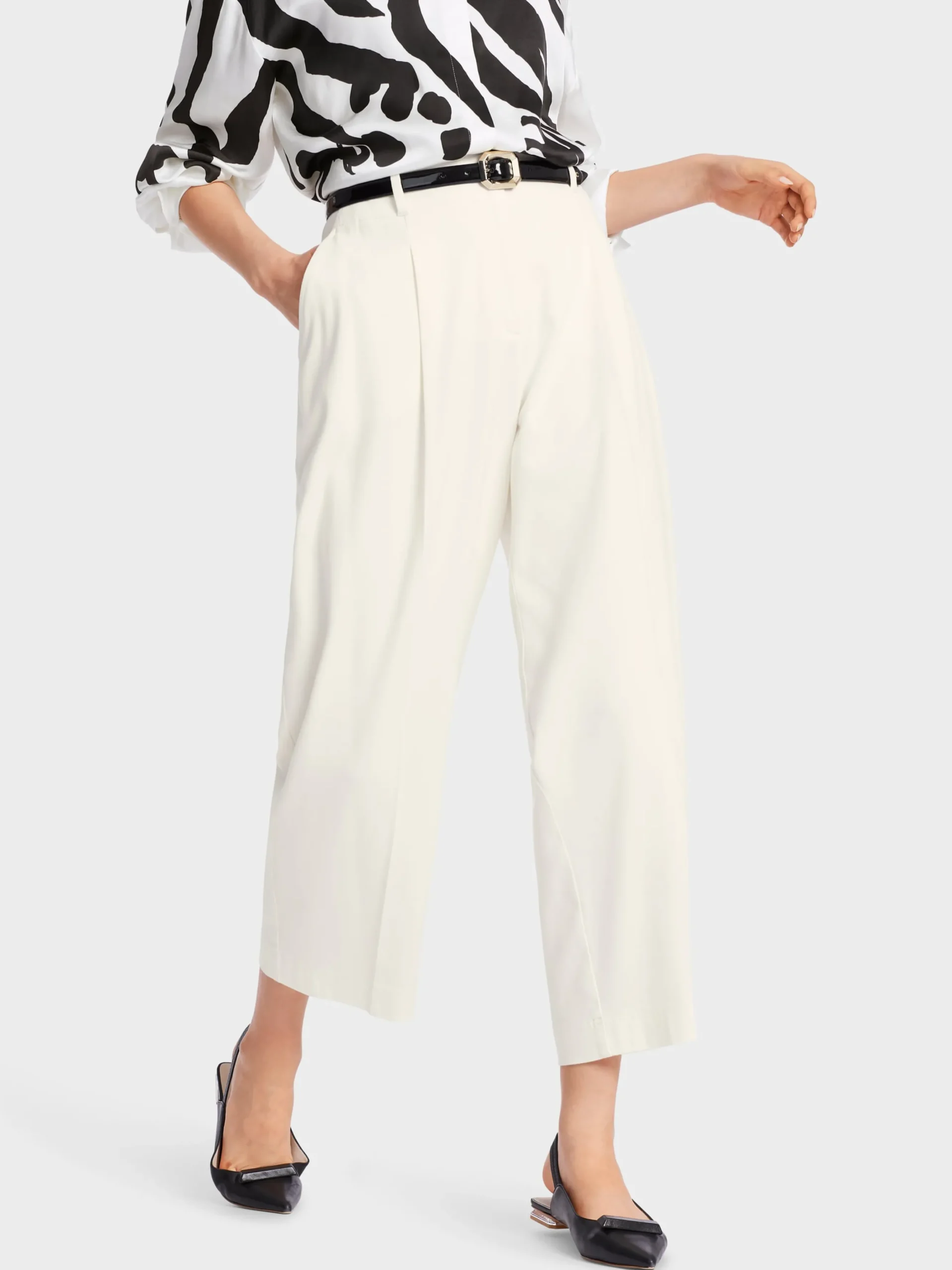 Marc Cain Hosen-HOSE WELS MIT VERKÜRZTEM BEIN off-white