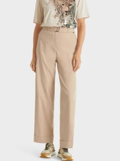 Marc Cain Hosen-HOSE WUKARI MIT STOFFGÜRTEL light stone