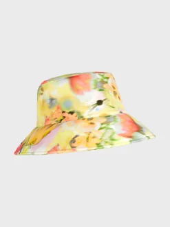 Marc Cain Accessoires-HUT IM AQUARELL-DESSIN pale lemon