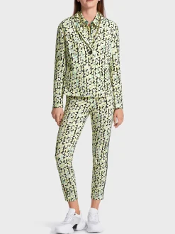 Marc Cain Blazer|Hosenanzüge-70IES BLAZER MIT GRAFISCHEM ALLOVERPRINT soft sage