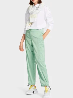 Marc Cain Hosen|Hosenanzüge-IM FLIEGERSTIL – HOSE REWARI soft sage