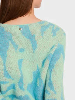 Marc Cain Pullover & Sweatshirts-IN DEUTSCHLAND GESTRICKTER PULLOVER soft malachite