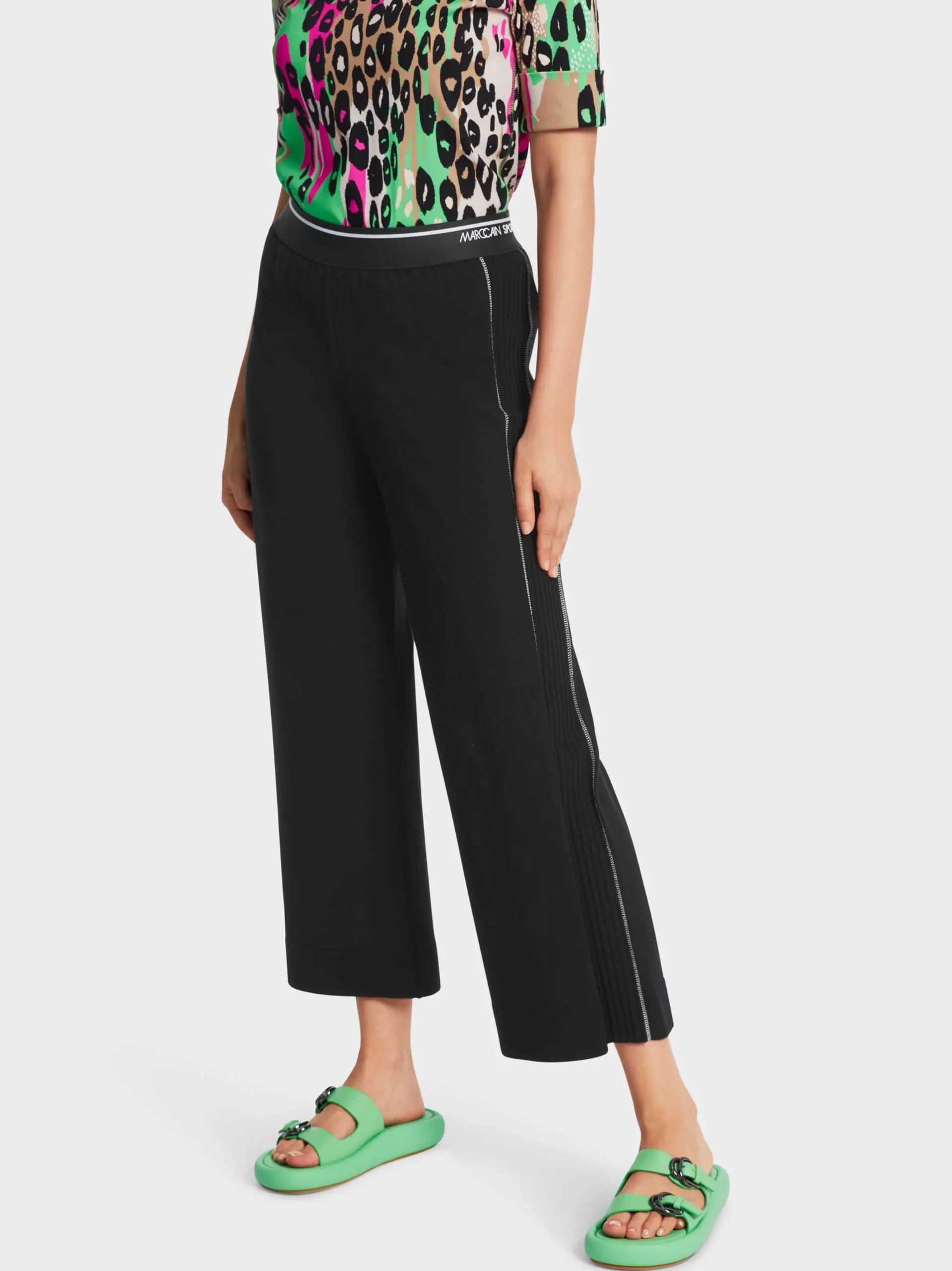 Marc Cain Hosen|Strick-IN DEUTSCHLAND GESTRICKTE HOSE WAIROA black