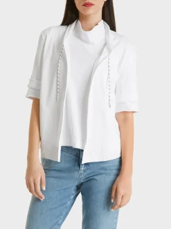 Marc Cain Jacken-JACKE IM MATERIALMIX white