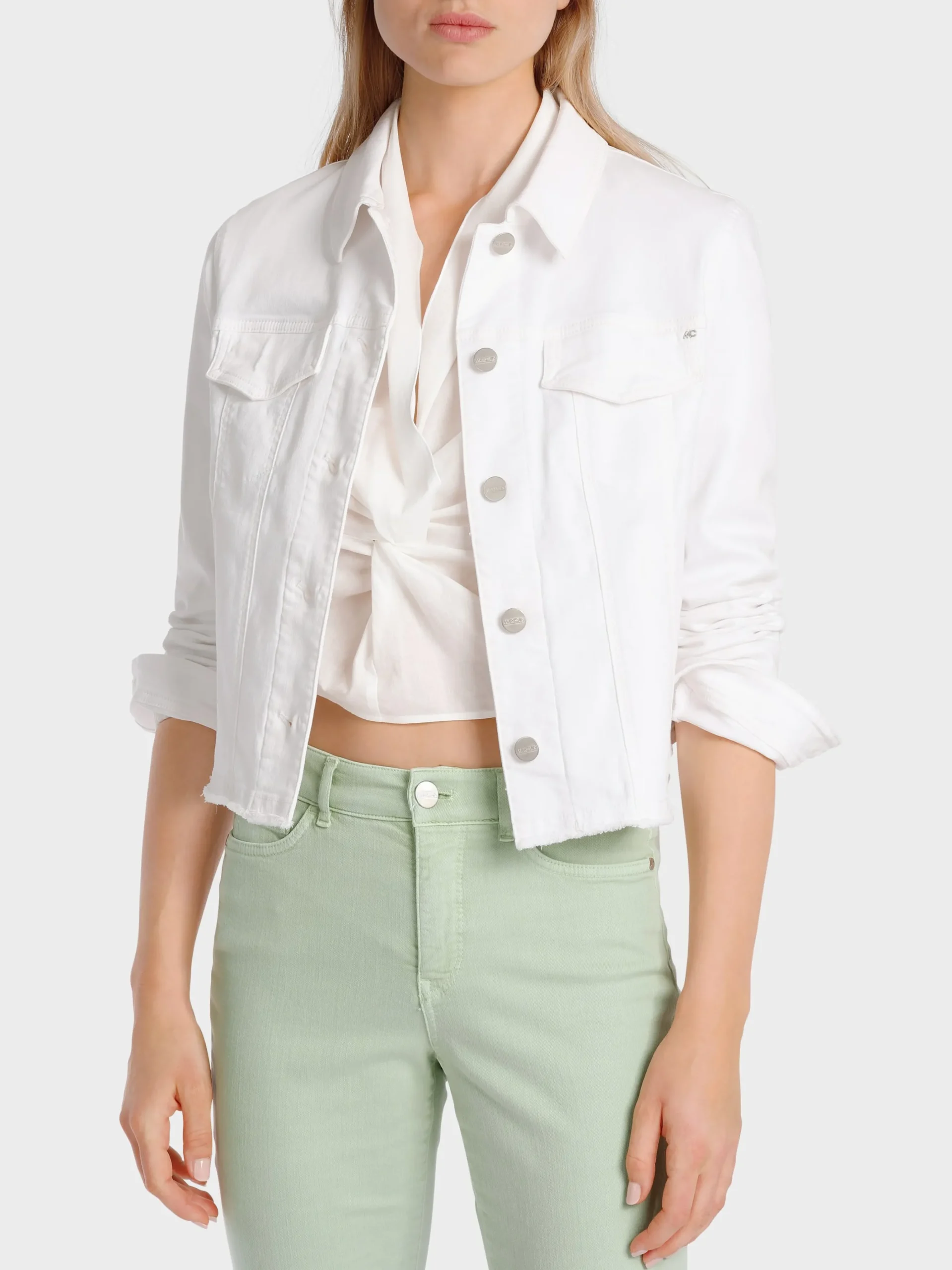 Marc Cain Jacken-JACKE IN COLORDENIM “RETHINK TOGETHER” white