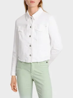 Marc Cain Jacken-JACKE IN COLORDENIM “RETHINK TOGETHER” white