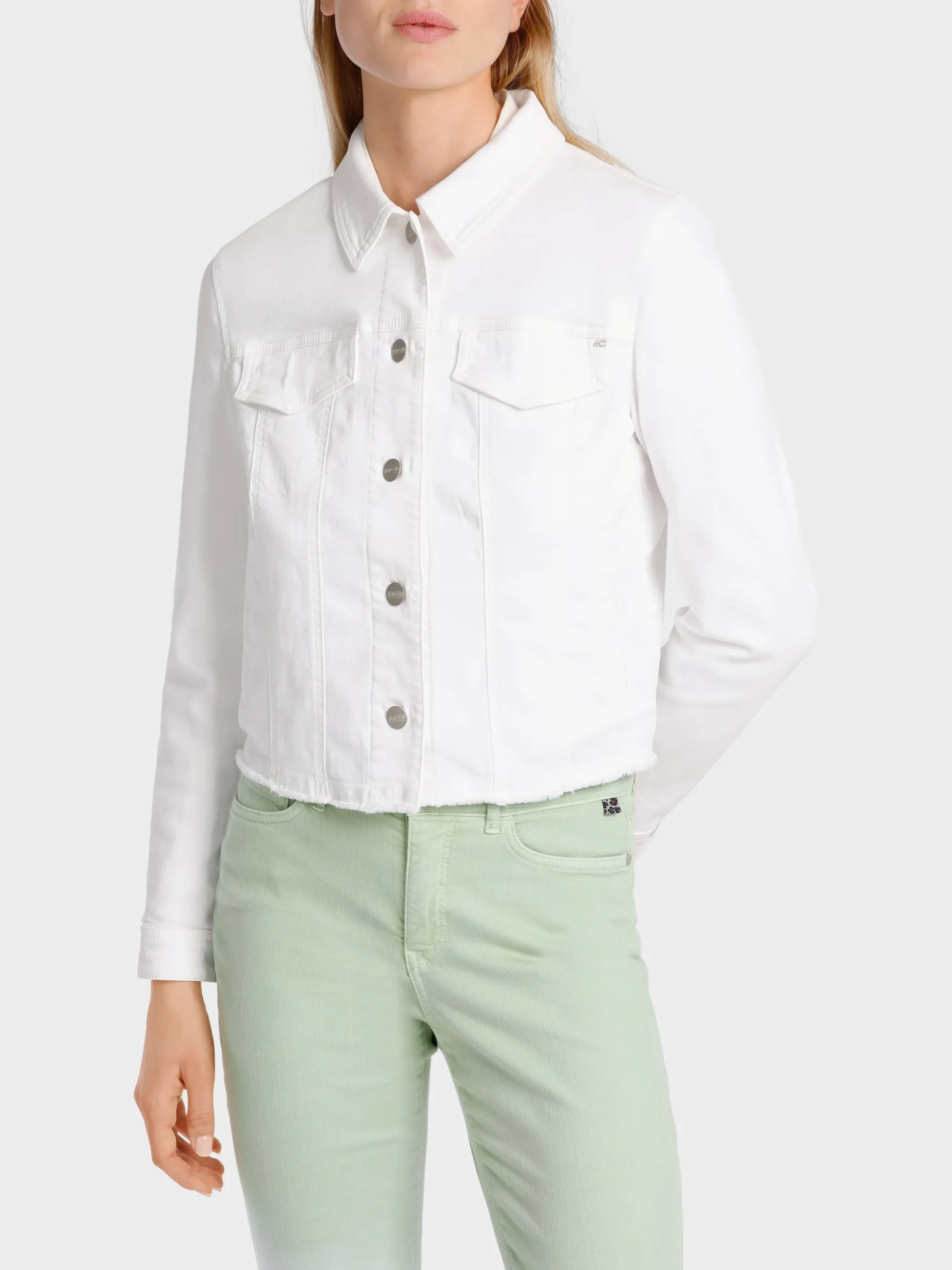 Marc Cain Jacken-JACKE IN COLORDENIM “RETHINK TOGETHER” white