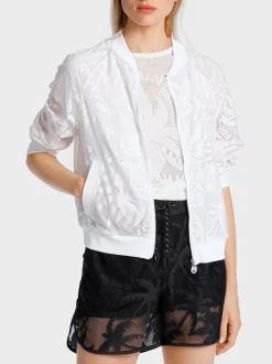 Marc Cain Jacken-JACKE MIT BEACH-POINT-MOTIV white
