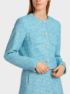 Marc Cain Jacken-JACKE MIT PERLENKNÖPFEN light azure