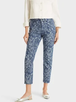 Marc Cain Jeans-JEANS SILEA MIT FLORALEM WEBDESSIN indigo blue