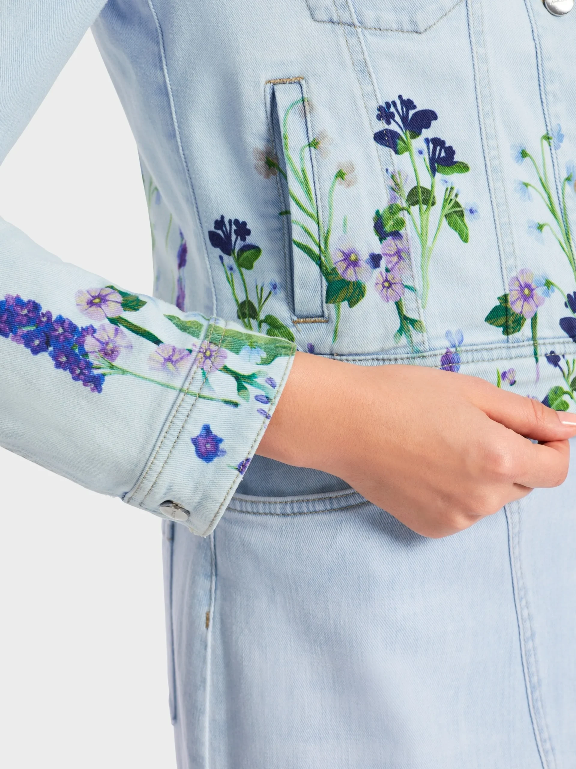 Marc Cain Jacken-JEANSJACKE "RETHINK TOGETHER" light denim