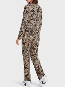 Marc Cain Blazer|Hosenanzüge-JERSEYBLAZER MIT FLORALEM PRINT bright camel
