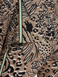 Marc Cain Blazer|Hosenanzüge-JERSEYBLAZER MIT FLORALEM PRINT bright camel