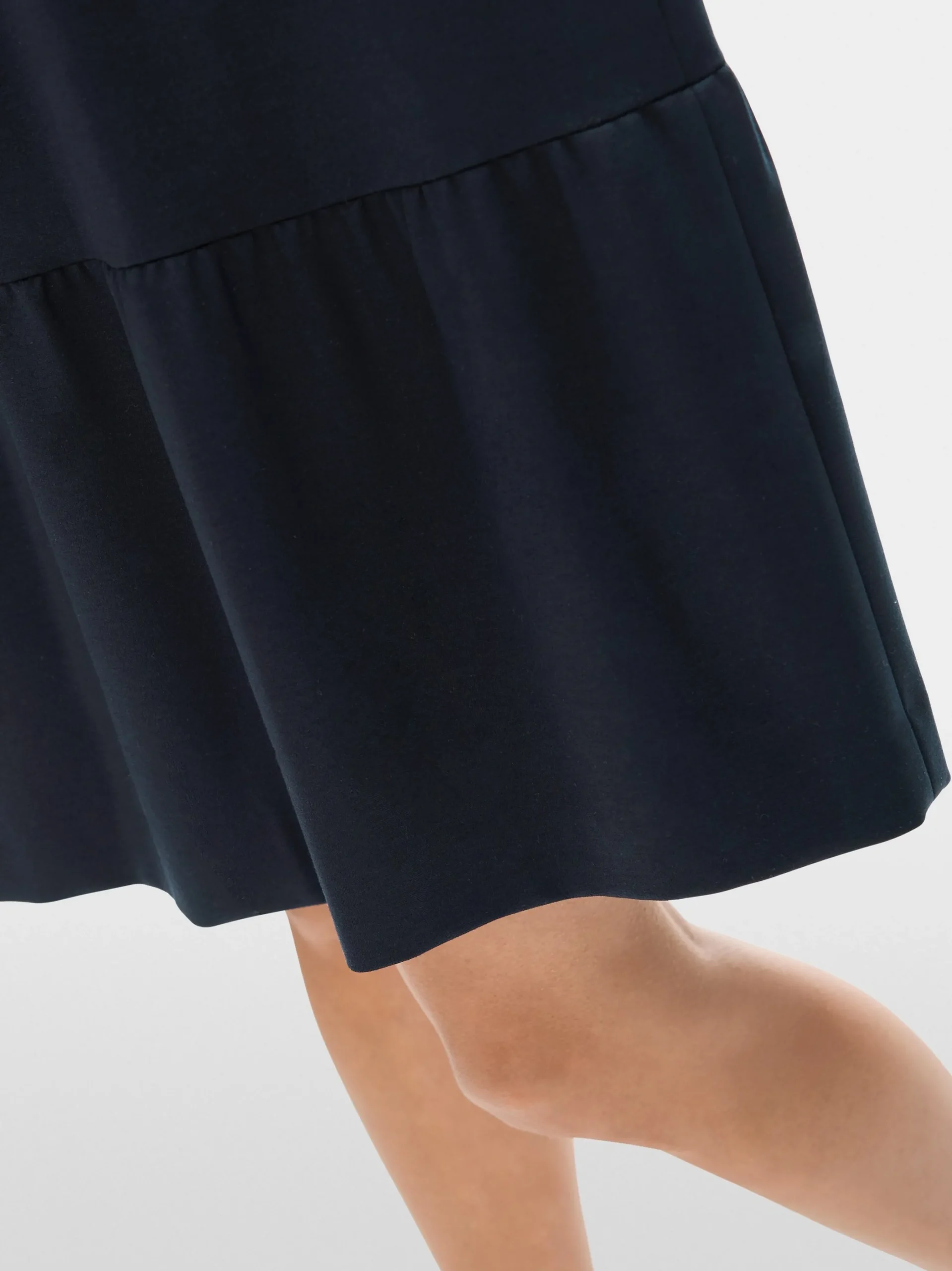 Marc Cain Kleider-JERSEYKLEID MIT STUFENVOLANTS midnight blue
