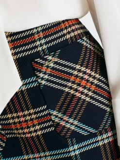 Marc Cain Röcke-KARIERTER MINIROCK IM SIXTIES STYLE midnight blue