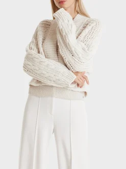 Marc Cain Jacken|Strick-KIMONOJACKE KNITTED IN GERMANY smoke
