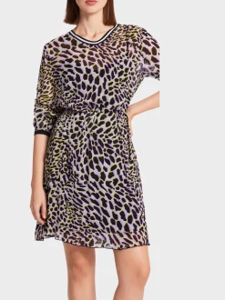 Marc Cain Kleider-KLEID AUS VISKOSECRÊPE bright pink lavender
