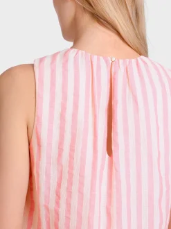 Marc Cain Kleider-KLEID IN A-LINIE MIT LÄNGSSTREIF bright tomato