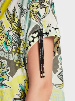 Marc Cain Kleider-KLEID MIT ALLOVERPRINT soft sage