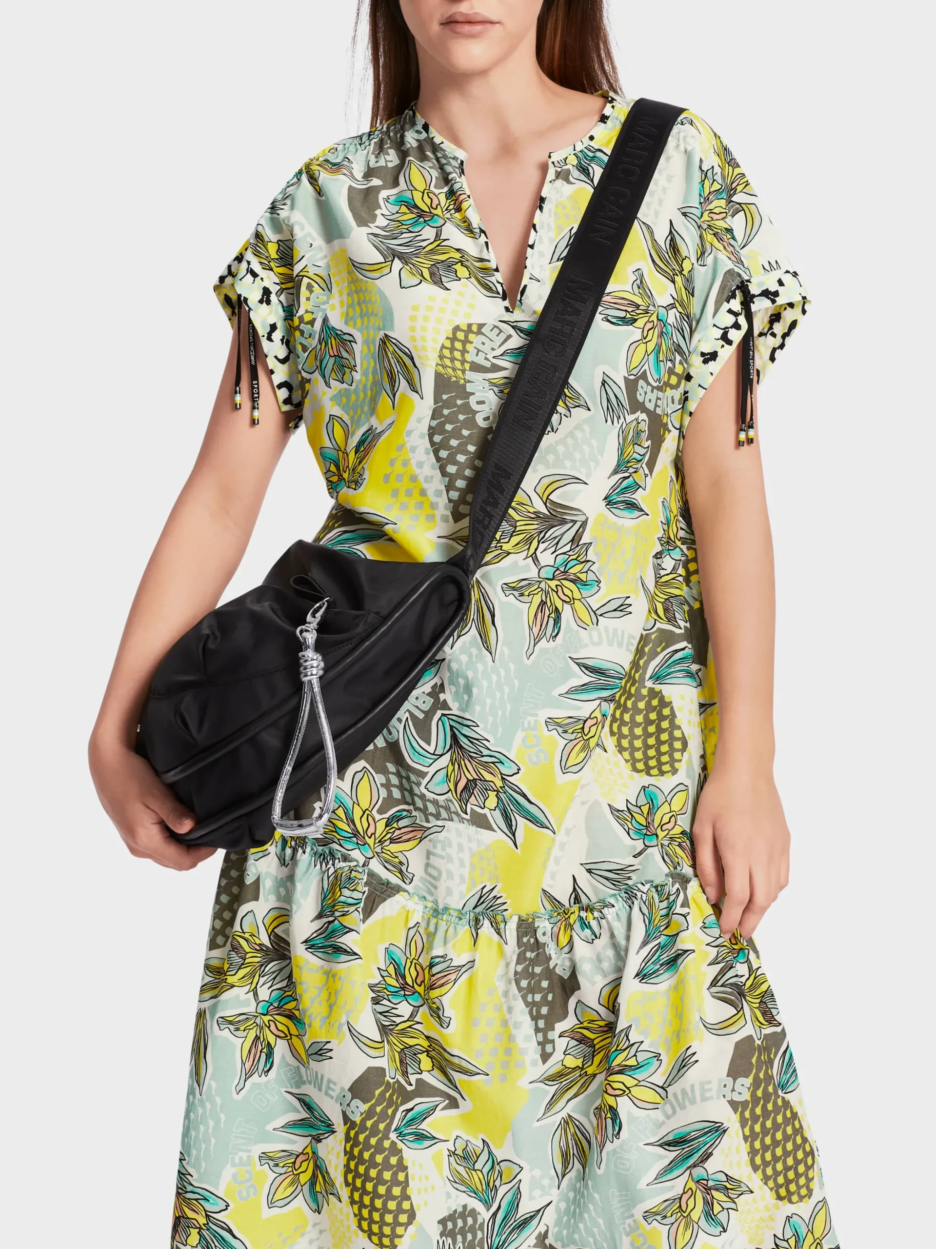 Marc Cain Kleider-KLEID MIT ALLOVERPRINT soft sage