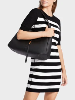 Marc Cain Kleider|Strick-KLEID MIT BLOCKSTREIF