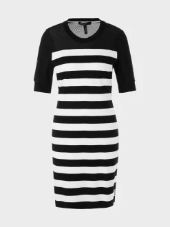 Marc Cain Kleider|Strick-KLEID MIT BLOCKSTREIF
