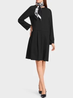 Marc Cain Kleider-KLEID MIT FALTENROCK black