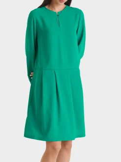 Marc Cain Kleider-KLEID MIT FALTENROCK bright malachite