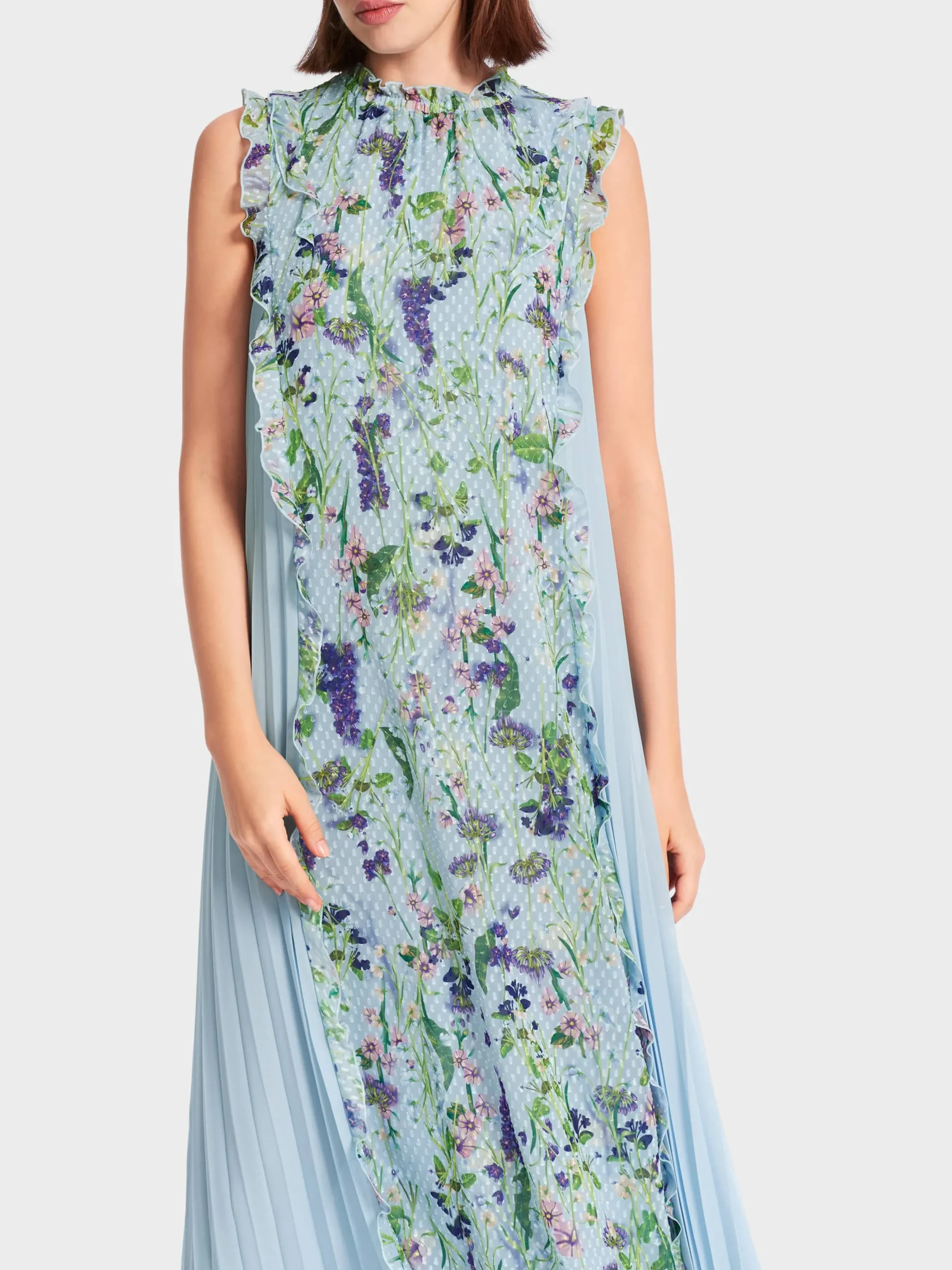 Marc Cain Kleider-KLEID MIT PLISSIERTEN FALTEN soft summer sky