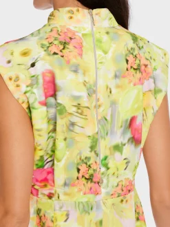 Marc Cain Kleider-KLEID MIT PRINT pale lemon