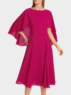 Marc Cain Kleider-KLEID MIT STOLA deep fuchsia