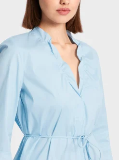 Marc Cain Kleider-KLEID MIT VOLANTÄRMEL soft summer sky