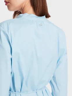 Marc Cain Kleider-KLEID MIT VOLANTÄRMEL soft summer sky