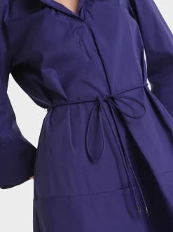 Marc Cain Kleider-KLEID MIT VOLANTÄRMEL deep violet