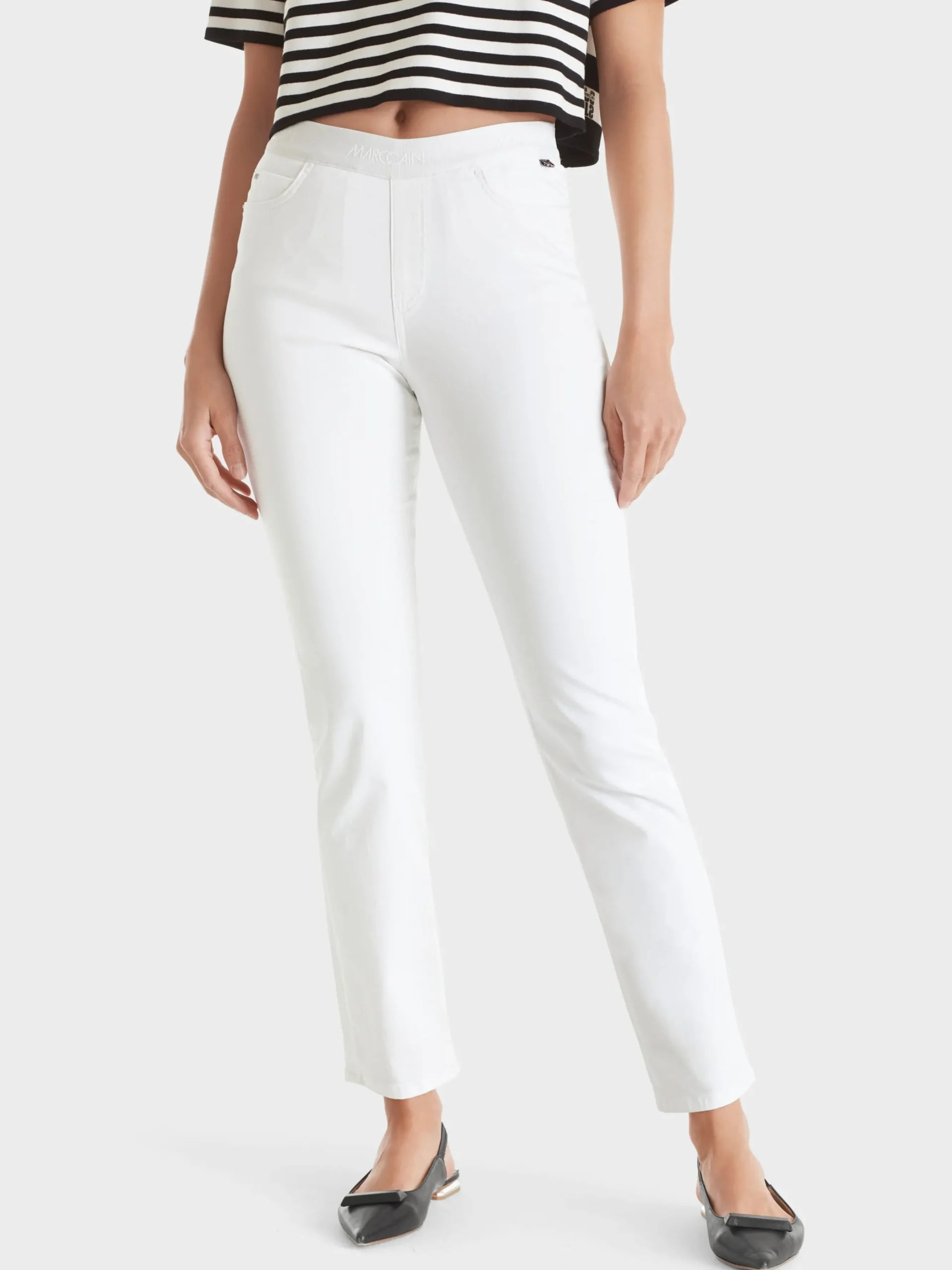 Marc Cain Hosen-KNÖCHELLANGE BLEISTIFTHOSE SIENA white