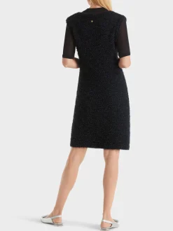 Marc Cain Kleider|Strick-KNITTED IN GERMANY KLEID midnight blue
