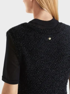 Marc Cain Kleider|Strick-KNITTED IN GERMANY KLEID midnight blue