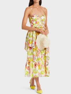 Marc Cain Kleider-KORSAGENKLEID pale lemon