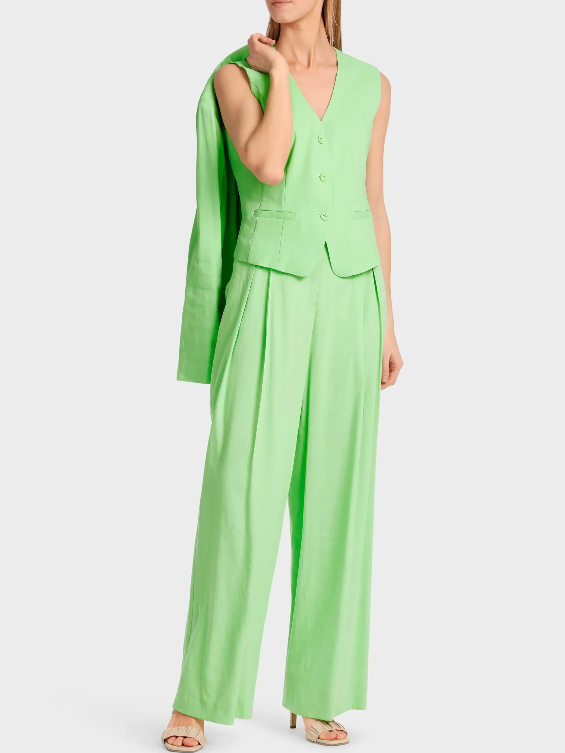 Marc Cain Hosenanzüge|Jacken-KÖRPERNAHE WESTE light apple green