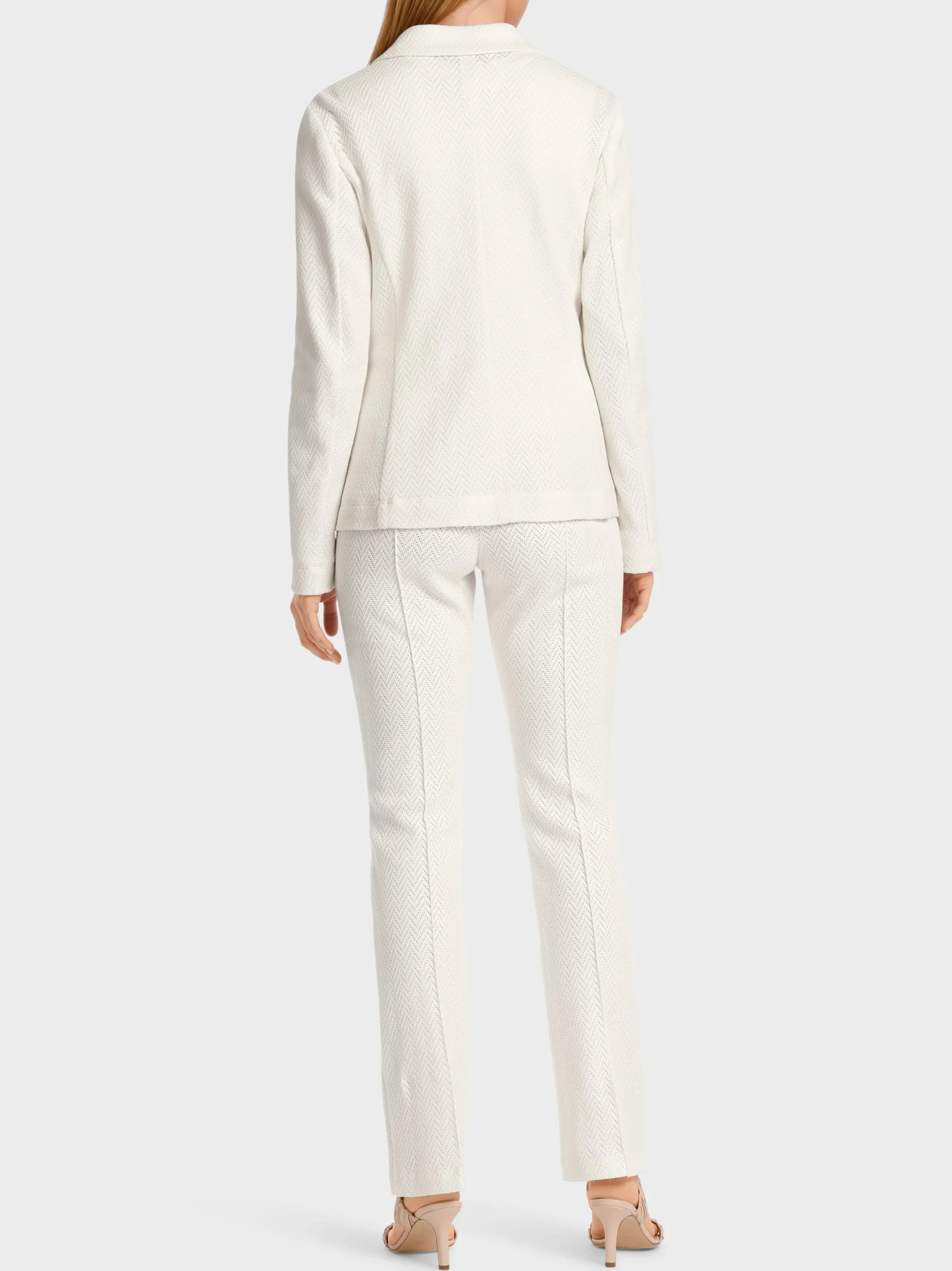 Marc Cain Blazer|Hosenanzüge-KÖRPERNAHER BLAZER AUS STRICK off-white